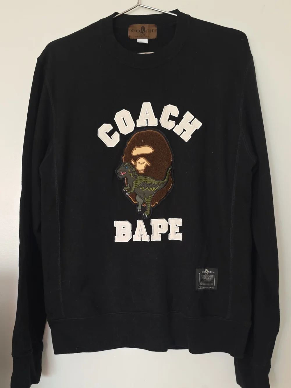 Coach x BAPE Black Graphic Crewneck Sweater